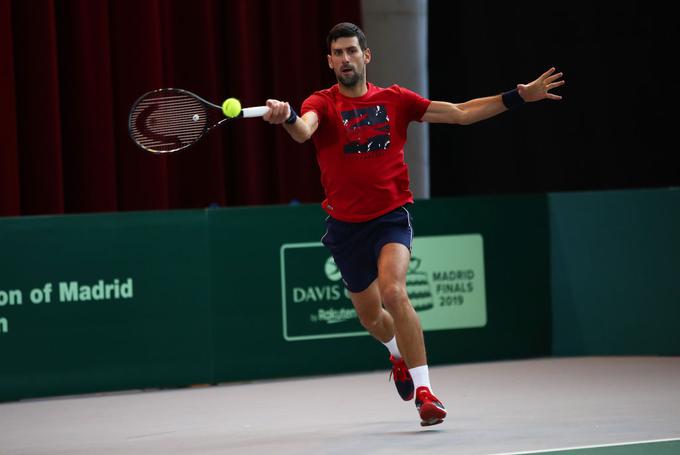 Novak Đoković je v Madridu, kjer bo ta teden s Srbijo igral v Davisovem pokalu. | Foto: Gulliver/Getty Images