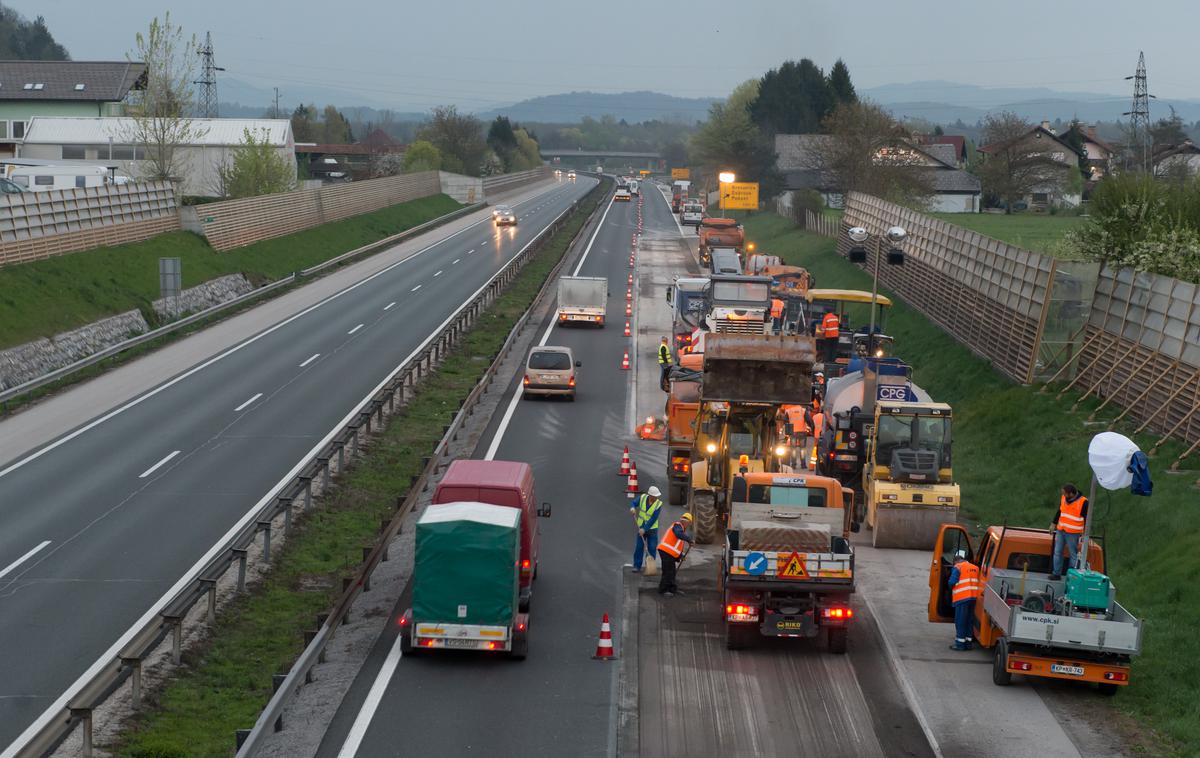 DARS - delavna zapora, vzdrževanje avtoceste, delo na cesti advertorial | Dela bodo opravljali pretežno ponoči.  | Foto Klemen Korenjak