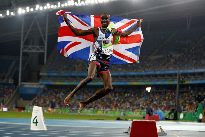Mohamed Farah je zlatu na 10.000 metrov dodal še zlato na pol krajši razdalji. | Foto: Getty Images