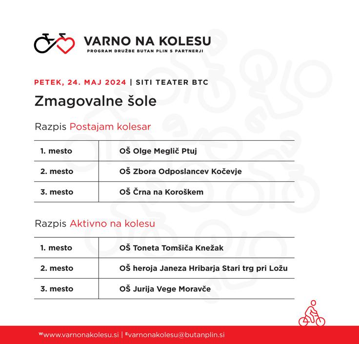 Zmagovalne šole | Foto: Povem