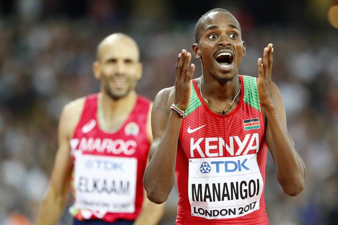 Elijah Manangoi | Elijah Manangoi si je prislužil dvoletno prepoved nastopanja. Izpustiti bo moral tudi olimpijske igre. Kenijec je kazen sprejel. | Foto Reuters