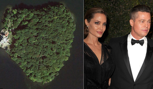 Romantični otoki v obliki srca - enega je kupila tudi Angelina Jolie (foto)
