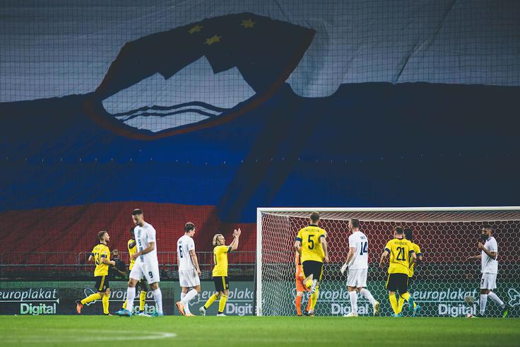 Švedi so po zmagi v Ljubljani zavzeli prvo mesto v skupini B4. | Foto: Grega Valančič/Sportida