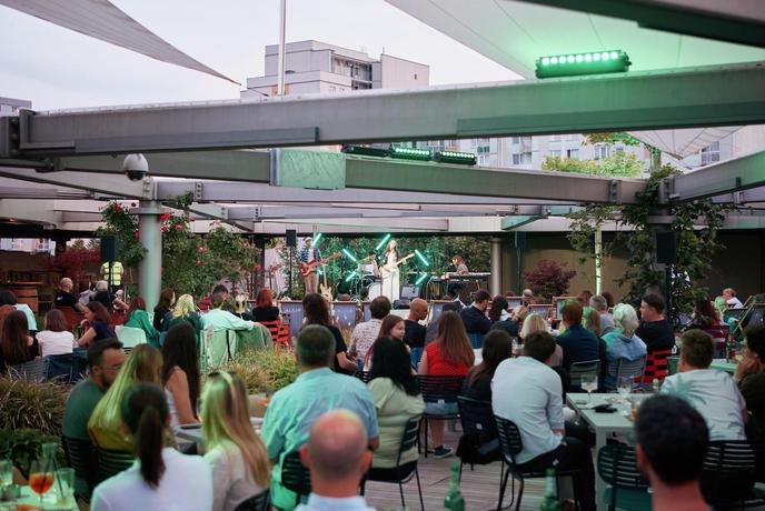 Koncert skupine Majmunska posla in padel nad mestom
