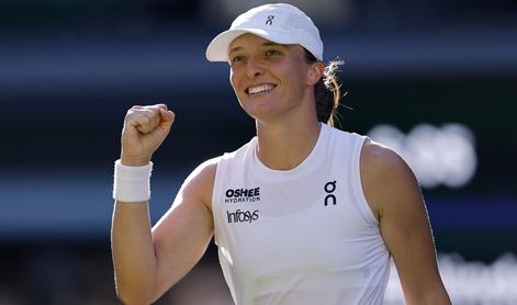 Zmagovalka Wimbledona napredovala brez boja
