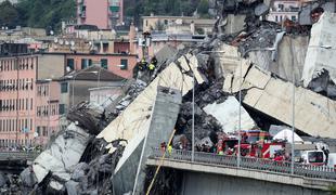 Arhitekt Črnega Kala o zrušenem viaduktu v Genovi: To je pregrozno