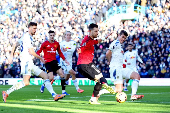 Leeds : Manchester United | Prvi obračun Jake Bijola in Benjamina Šeška v premier ligi se je končal z remijem. | Foto Reuters