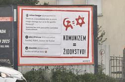 Štrancar zanika vpletenost v antisemitski plakat, ki se je pojavil v prestolnici