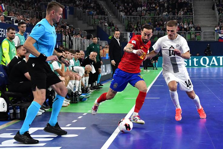 Matej Fideršek je proti Španiji vknjižil svoj stoti nastop za reprezentanco. | Foto: Guliverimage