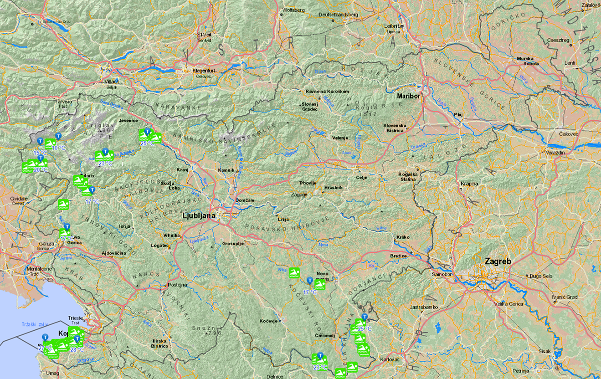 kopalne vode | Na slovenskih rekah, jezerih in morju je kopanju namenjenih 48 odsekov – kopalnih voda, na katerih se običajno kopalci zbirajo v večjem številu. Te ustrezajo zakonsko določenim kriterijem za določitev naravnih kopalnih voda. | Foto Arso