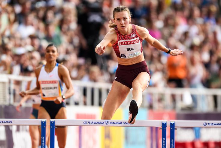 Femke Bol je zlahka zmagala v teku na 400 m z ovirami s časom 52,11 sekunde. | Foto: Guliverimage