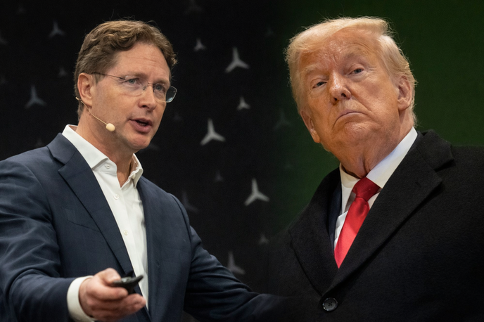 Trump Kallenius | Olla Kallenius, predsednik uprave Mercedesa, in ameriški predsednik Donald Trump | Foto Gulliverimage