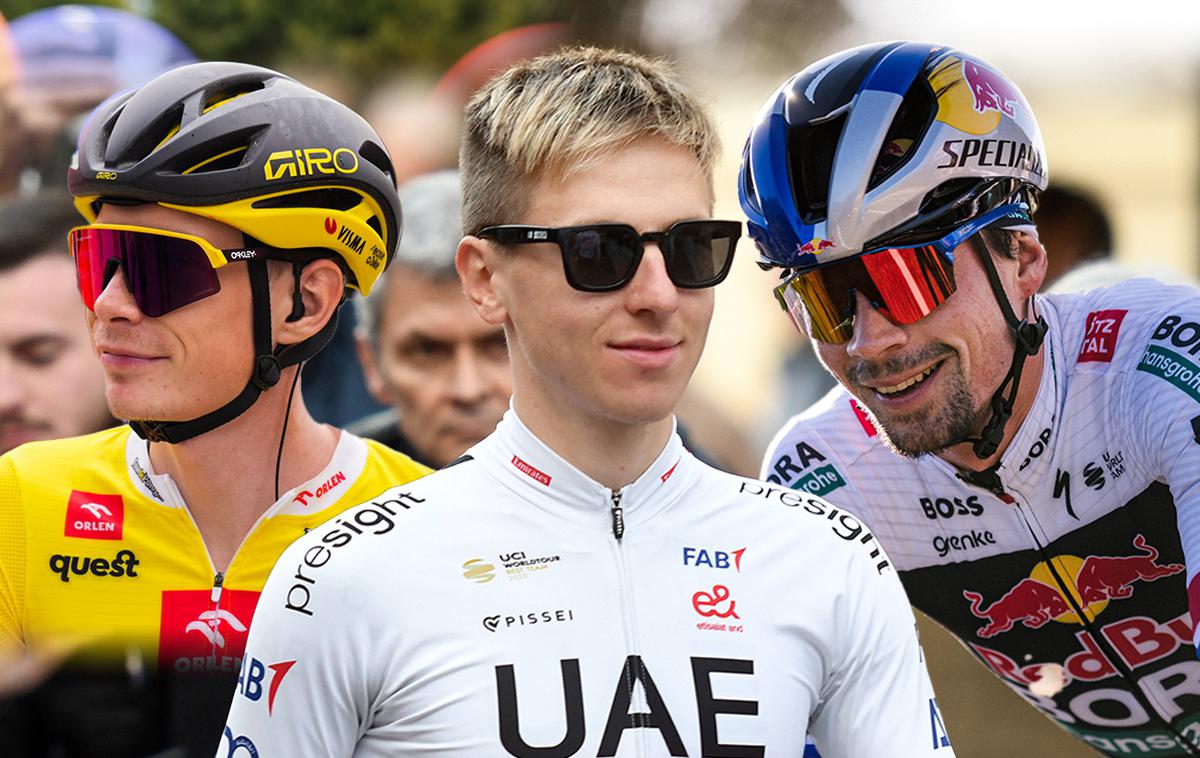 Tadej Pogačar Primož Roglič Jonas Vingegaard | Jonas Vingegaard in Tadej Pogačar sta osrednja favorita za zmago na Touru. Svoje načrte ima tudi Primož Roglič. | Foto Red Bull - BORA - hansgrohe