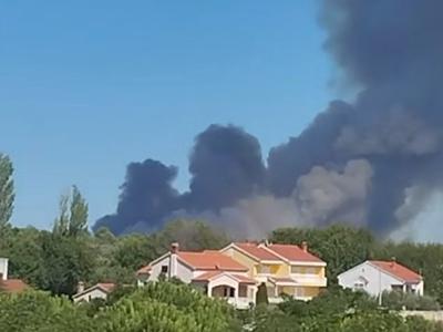 Zagorelo tudi v bližini Zadra #video