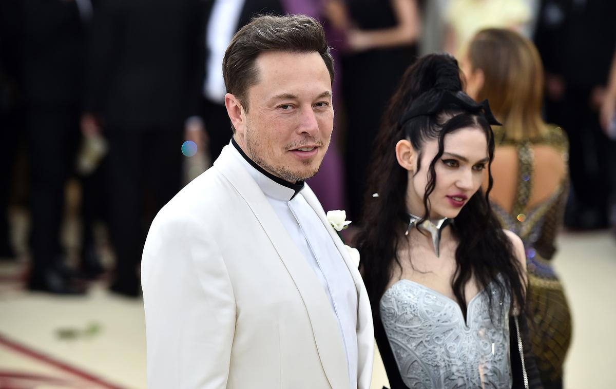 Elon Musk, Grimes | Elon Musk in Grimes sta razmerje potrdila pred dvema letoma, ko sta se skupaj udeležila dogodka Met Gala v New Yorku. | Foto Getty Images