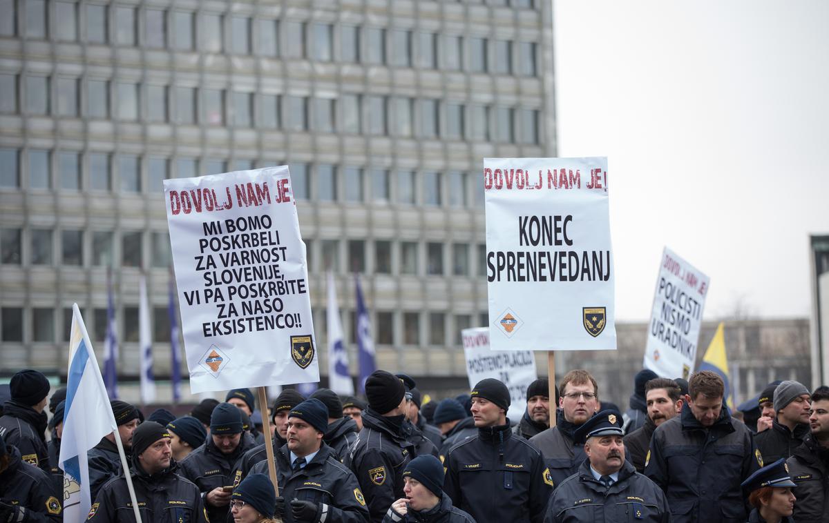 stavka policistov, policisti, policija | Foto Klemen Korenjak