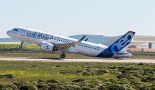 Airbus A320neo – 14 mesecev testiranja in 1070 ur letenja za vgradnjo novih motorjev