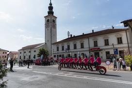 Giro Kobarid priprava na etapo