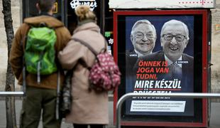 Madžarska vlada bo umaknila sporne plakate proti Junckerju