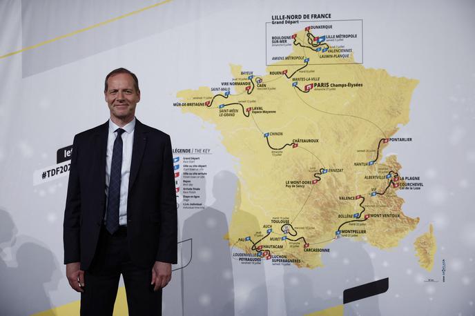 Christian Prudhomme, TDF 2025 | "Skupno bo na Touru 2025 šest ravninskih etap, razporejenih v prvih desetih dneh dirke, prav nobena med temi pa ni takšna, da bi zagotavljala zaključni sprint," svari direktor Toura Christian Prudhomme. | Foto Reuters