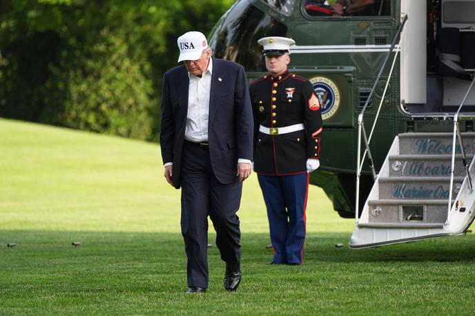 Donald Trump po vrnitvi iz Pekinga | Donald Trump po vrnitvi iz Pekinga, od koder se je vrnil s skromnim izkupičkom. | Foto Guliverimage