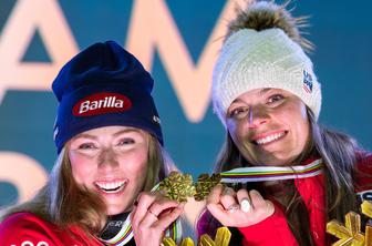 Po poškodbi Vonn ni več dvoma: Shiffrin in Johnson v prvi ameriški postavi ekipne tekme