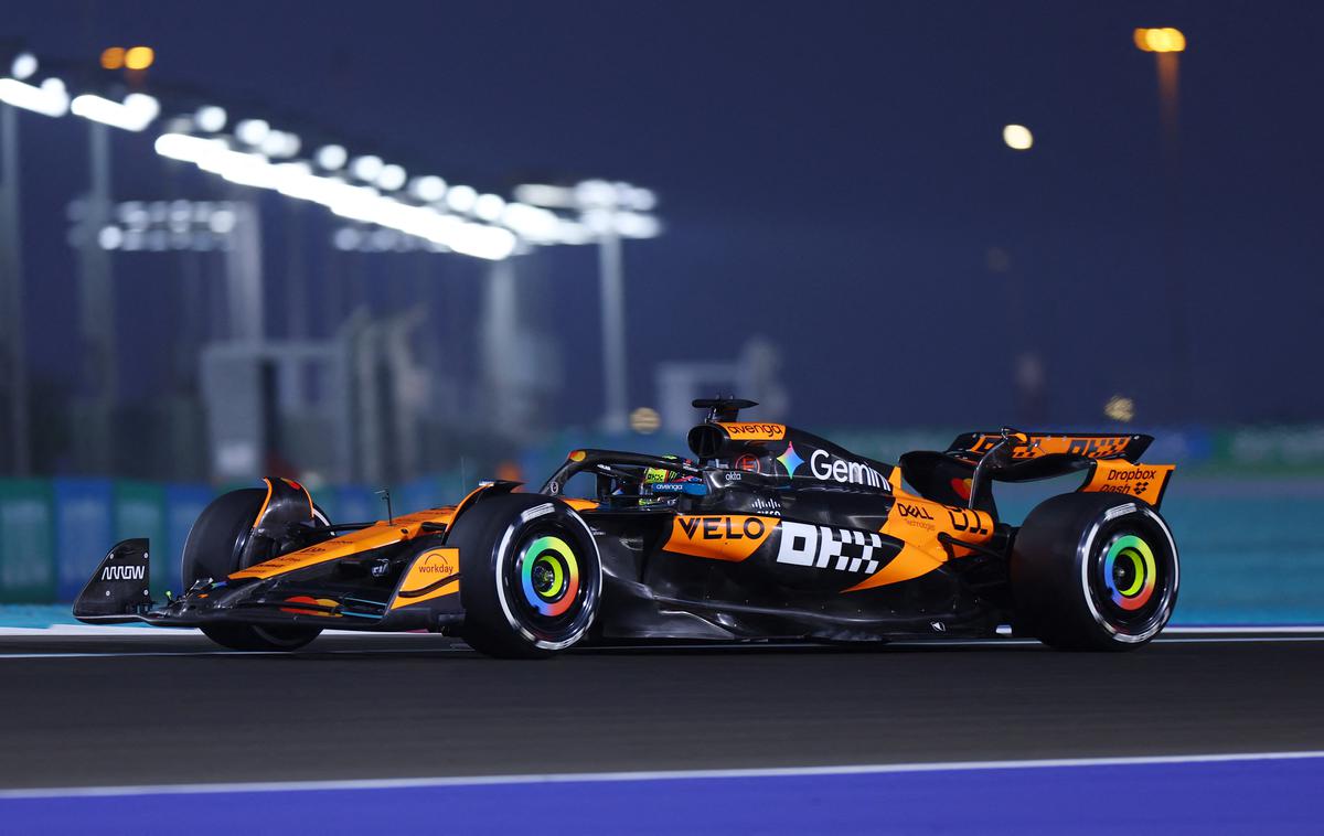 Katar Lando Norris McLaren | Oscar Piastri je dobil edini prosti trening v Katarju. | Foto Reuters