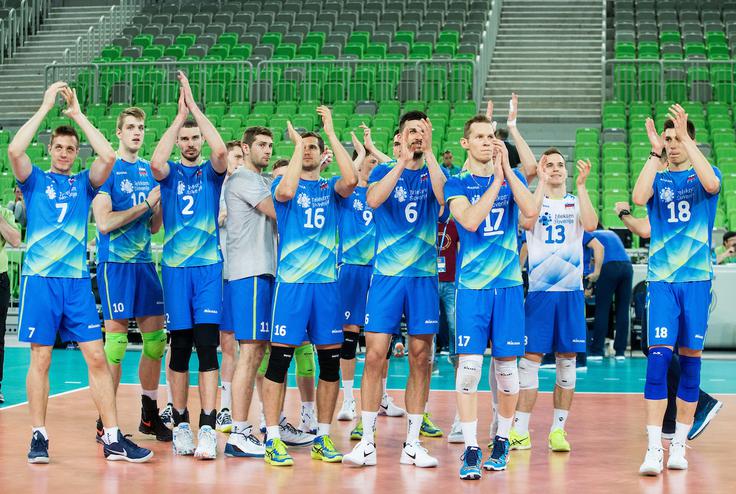 Slovenci so na tretji tekmi pred tisoč gledalci s 3:0 premagali tudi Portugalce. | Foto: Vid Ponikvar