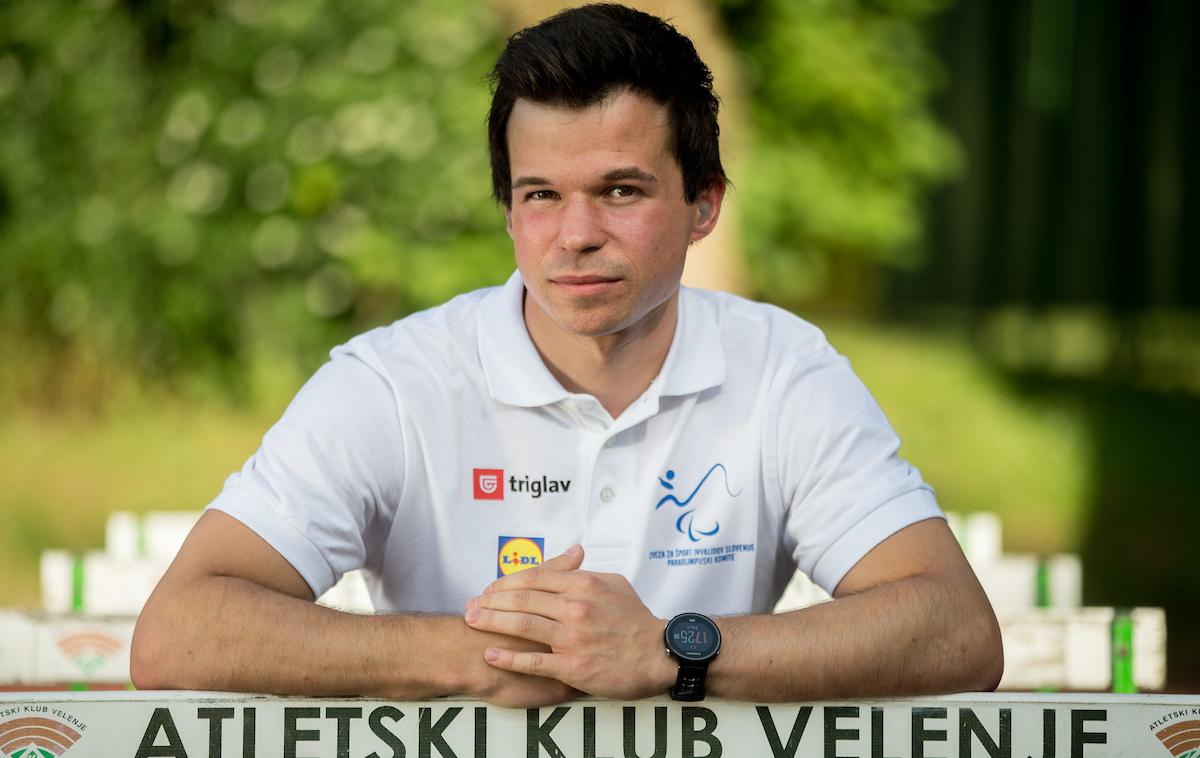 tadej enci | Tadej Enci bo nastopil v finalu teka na 400 metrov. | Foto Vid Ponikvar