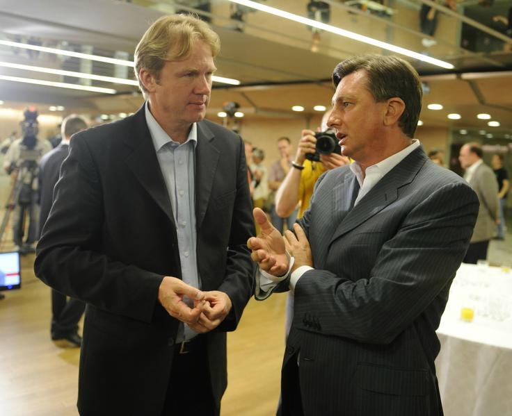 Borut Pahor, Gregor Golobič | Foto: STA ,