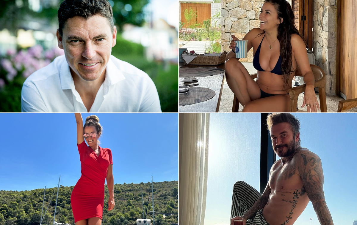 Abrahamovci | Letošnji abrahamovci: Vasilij Žbogar, Metka Albreht, Eva Longoria in David Beckham | Foto Ana Kovač, Instagram