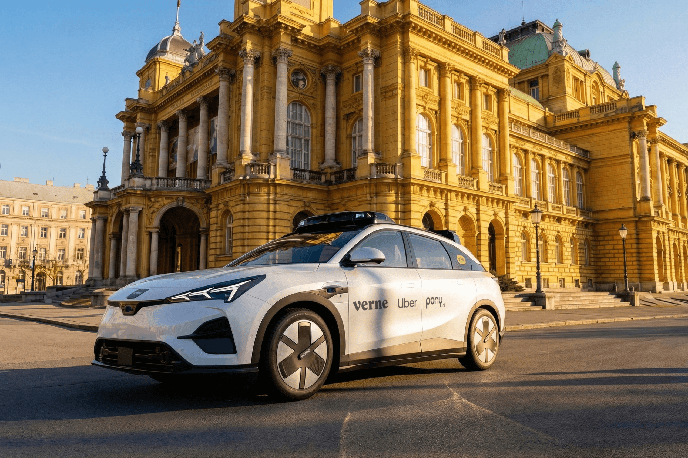 Rimac Verne robotaksi | Testiranje tehnologije Rimca oziroma družbe Verne s pomočo avtomobilov kitajske znamke Arcfox | Foto Verne