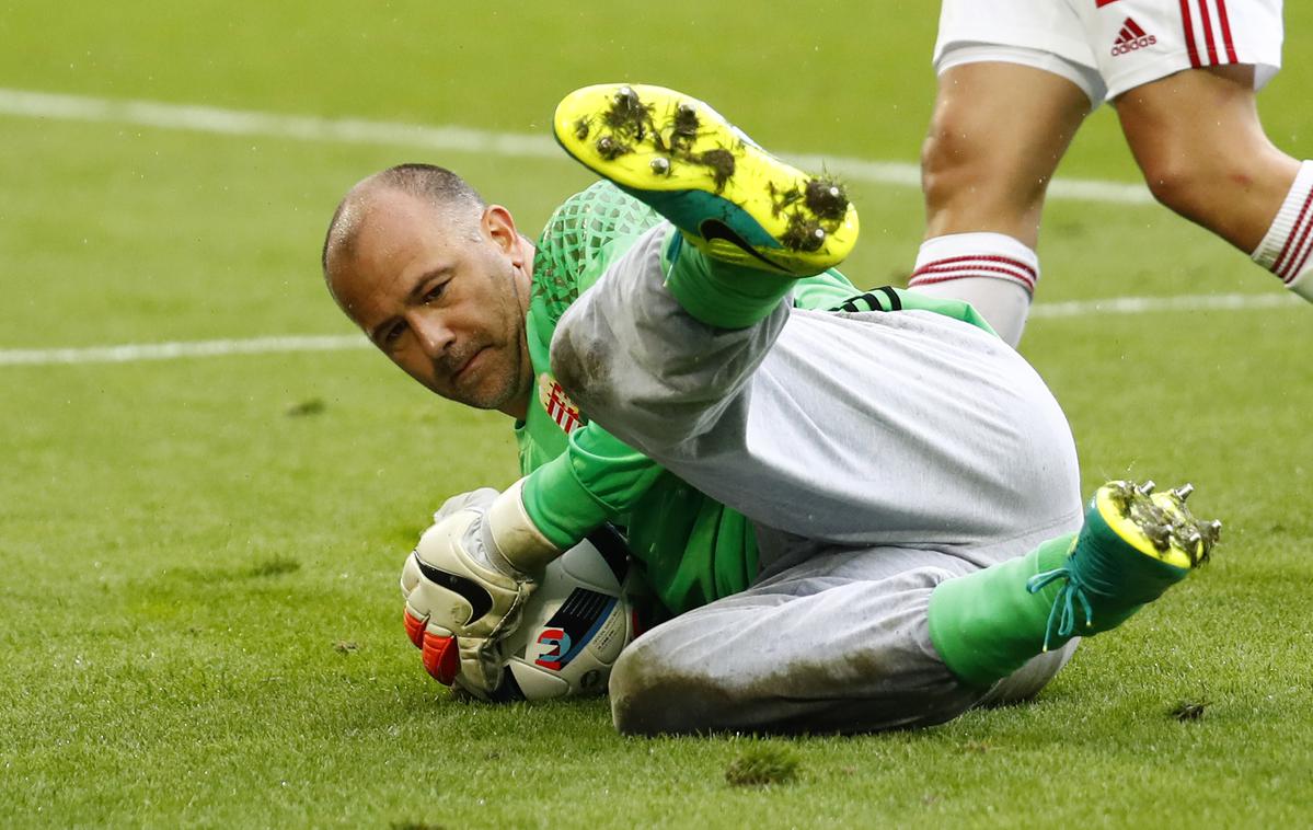 Gabor Kiraly | Zaščitni znak Gaborja Kiralyja – siv spodnji del trenirke | Foto Reuters