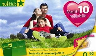 Izberite in aktivirajte si 10 najljubših na www.tus.si! Hitro in preprosto!