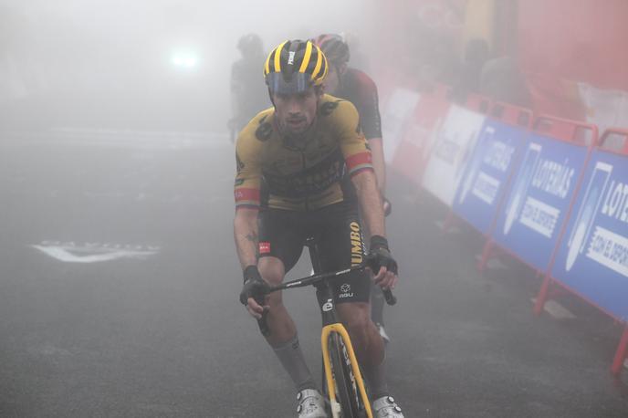 Primož Roglič, Vuelta 22 | Primož Roglič je danes izgubil nekaj časa proti Remcu Evenepoelu in Enricu Masu, tekmecema za skupno zmago na Vuelti. | Foto Guliverimage