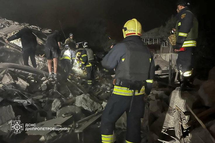 Dnipro, Ukrajina, napad | Foto: Reuters