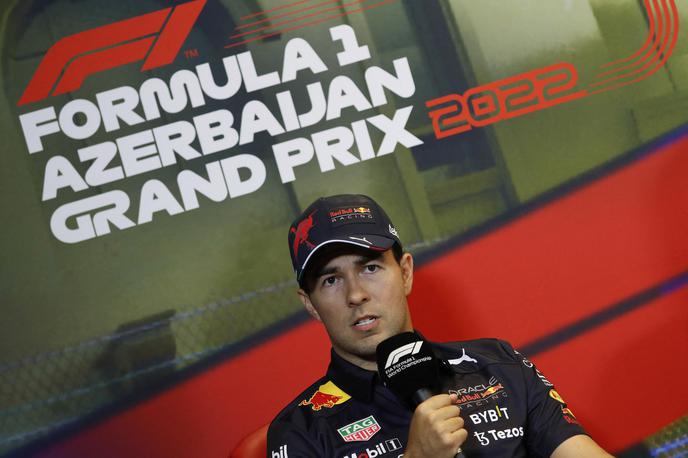 Baku Perez | Perez je prišel sproščen v Baku in postavil najhitrejši čas prvega treninga. | Foto Reuters