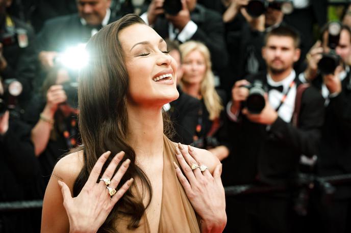 Cannes 2024 | Največ pozornosti je s prosojno obleko pritegnila manekenka Bella Hadid. | Foto Guliverimage