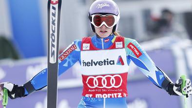 Tina zaostala le za Italijanko, hitrejša od Vonnove