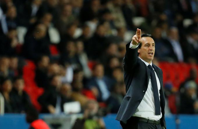 Unai Emery je lani s PSG izpadel v osmini finala lige prvakov, čeprav je na prvi tekmi premagal Barcelono v Parizu s 4:0. | Foto: Reuters