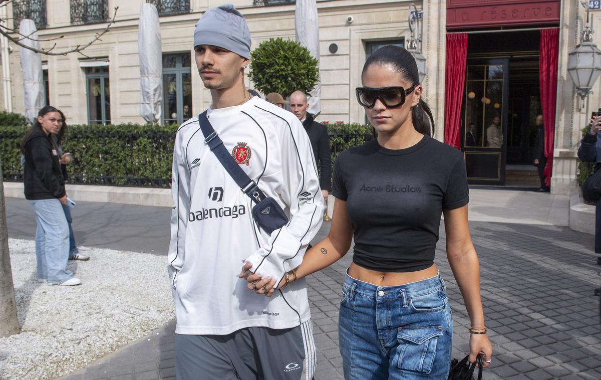 Romeo Beckham in Kim Turnbull | Par se je razšel sredi nedavnega prepira v družini Beckham, za katerega naj bi bila delno kriva prav Kim Turnbull. | Foto Profimedia