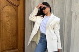 Kako nositi brezčasno belino in džins kot znana slovenska vplivnica