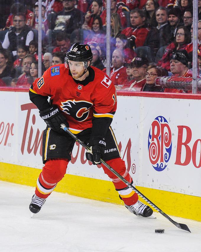 Igralec Calgaryja Matt Stajan ima slovenske korenine. | Foto: Getty Images