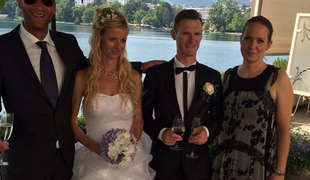 Slovenski kolesar izpustil Tour, poroke ne (foto)