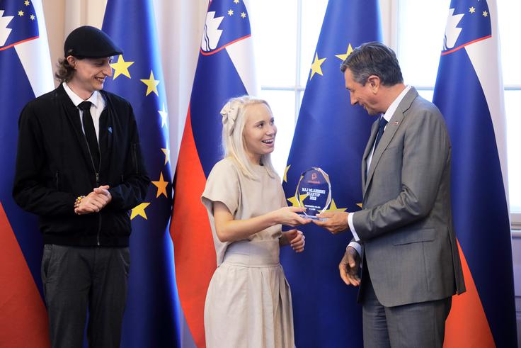 Veronika Rožmanc je bila prejemnica obeh nagrad. | Foto: STA ,