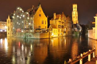 Bruges, popolna božična razglednica