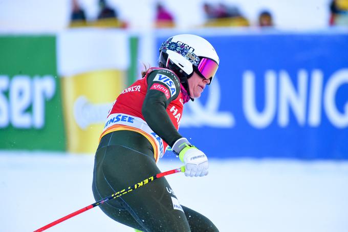 Alice McKennis Duran, ki je pred osmimi leti prišla do svoje edine zmage v svetovnem pokalu, je bila najhitrejša na prvem uradnem treningu v Val d'Iseru. | Foto: Sportida