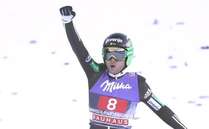 Bo tudi na prvenstvu v Oberstdorfu roko dvignil visoko v zrak? | Foto: Getty Images