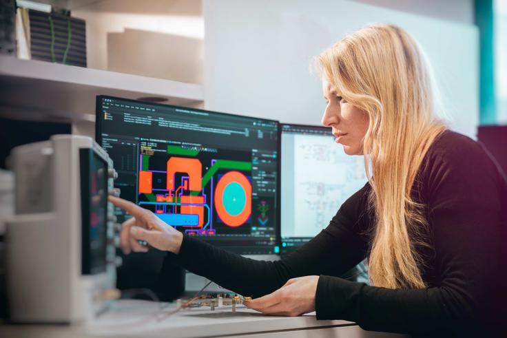 "Eva Pirc je vzor, da ustvarjalni duh v inženirstvu ne le obstaja, temveč tam resnično zaživi," so o zmagovalki zapisali člani komisije. | Foto: Andrej Križ/Dewesoft