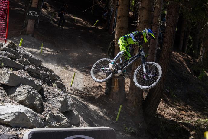 Monika Hrastnik na spustu neposredno v finale